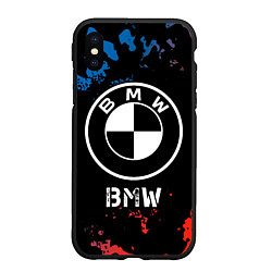 Чехол iPhone XS Max матовый BMW BMW - Камуфляж, цвет: 3D-черный