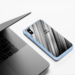Чехол iPhone XS Max матовый OPEL опель, цвет: 3D-голубой — фото 2