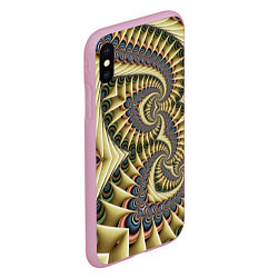 Чехол iPhone XS Max матовый Designer pattern, цвет: 3D-розовый — фото 2