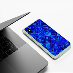 Чехол iPhone XS Max матовый Fashion pattern, цвет: 3D-салатовый — фото 2