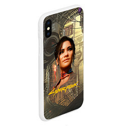 Чехол iPhone XS Max матовый Panam cyberpunk 2077, цвет: 3D-белый — фото 2