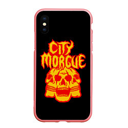 Чехол iPhone XS Max матовый ZillaKami x SosMula City Morgue Черепа, цвет: 3D-баблгам