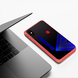 Чехол iPhone XS Max матовый SUZUKI СУЗУКИ, цвет: 3D-красный — фото 2