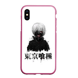 Чехол iPhone XS Max матовый True ghoul Dead Inside, цвет: 3D-малиновый