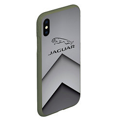 Чехол iPhone XS Max матовый JAGUR ЯГУАР, цвет: 3D-темно-зеленый — фото 2