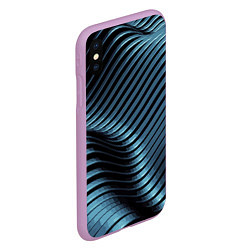 Чехол iPhone XS Max матовый Fashion pattern 2027, цвет: 3D-сиреневый — фото 2