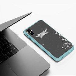 Чехол iPhone XS Max матовый BABYMETAL moametal, цвет: 3D-мятный — фото 2