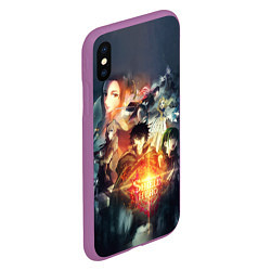 Чехол iPhone XS Max матовый Anime The Rising of the Shield Hero, цвет: 3D-фиолетовый — фото 2