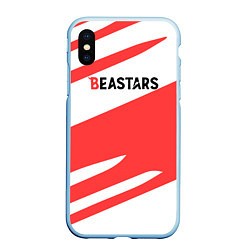 Чехол iPhone XS Max матовый Beastars, цвет: 3D-голубой