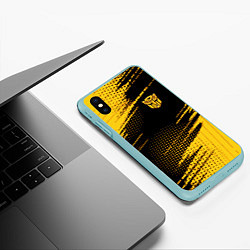 Чехол iPhone XS Max матовый Bumblebee Бамблби, цвет: 3D-мятный — фото 2