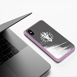Чехол iPhone XS Max матовый Darksiders, цвет: 3D-сиреневый — фото 2