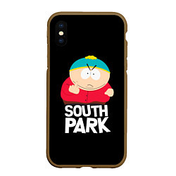 Чехол iPhone XS Max матовый Южный парк - Эрик, цвет: 3D-коричневый