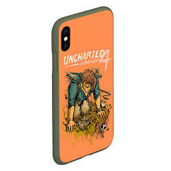 Чехол iPhone XS Max матовый Uncharted 4 A Thiefs End, цвет: 3D-темно-зеленый — фото 2