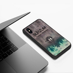 Чехол iPhone XS Max матовый Thulean Mysteries - Burzum, цвет: 3D-черный — фото 2