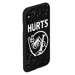 Чехол iPhone XS Max матовый Hurts КОТ Потертости, цвет: 3D-черный — фото 2