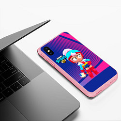 Чехол iPhone XS Max матовый BRAWLSTARS JANET ДЖАНЕТ, цвет: 3D-баблгам — фото 2