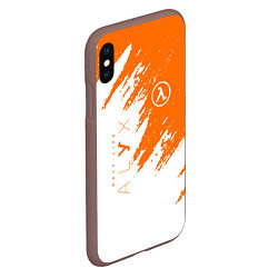 Чехол iPhone XS Max матовый Half-life texture, цвет: 3D-коричневый — фото 2