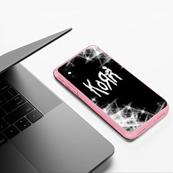 Чехол iPhone XS Max матовый Korn КоРн, цвет: 3D-баблгам — фото 2