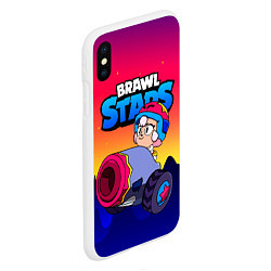 Чехол iPhone XS Max матовый Bonnie Бонни Brawl Stars, цвет: 3D-белый — фото 2