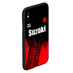 Чехол iPhone XS Max матовый SUZUKI Suzuki Est 1909 Шины, цвет: 3D-черный — фото 2