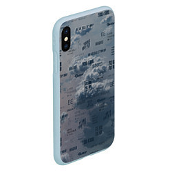 Чехол iPhone XS Max матовый BTS Дискография, цвет: 3D-голубой — фото 2