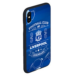 Чехол iPhone XS Max матовый Liverpool FC 1, цвет: 3D-черный — фото 2