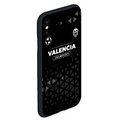 Чехол iPhone XS Max матовый Valencia Форма Champions, цвет: 3D-черный — фото 2