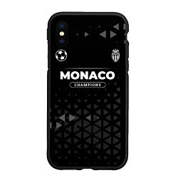 Чехол iPhone XS Max матовый Monaco Форма Champions, цвет: 3D-черный