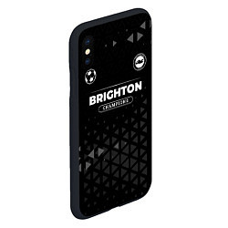 Чехол iPhone XS Max матовый Brighton Форма Champions, цвет: 3D-черный — фото 2