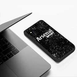 Чехол iPhone XS Max матовый ARSENAL Sport Потертости, цвет: 3D-черный — фото 2