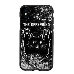 Чехол iPhone XS Max матовый The Offspring Rock Cat, цвет: 3D-черный