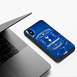 Чехол iPhone XS Max матовый Tottenham FC 1, цвет: 3D-черный — фото 2