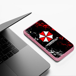 Чехол iPhone XS Max матовый Umbrella Corporation Resident Evil, цвет: 3D-малиновый — фото 2