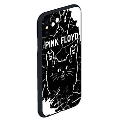Чехол iPhone XS Max матовый Pink Floyd Rock Cat, цвет: 3D-черный — фото 2