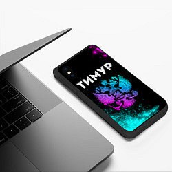 Чехол iPhone XS Max матовый Тимур Россия, цвет: 3D-черный — фото 2