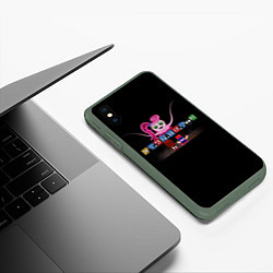 Чехол iPhone XS Max матовый POPPY PLAYTIME and Friday Night Funkin, цвет: 3D-темно-зеленый — фото 2