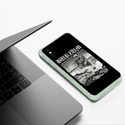 Чехол iPhone XS Max матовый Burzum - The Sea Monster, цвет: 3D-салатовый — фото 2