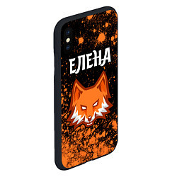 Чехол iPhone XS Max матовый Елена ЛИСА Арт, цвет: 3D-черный — фото 2