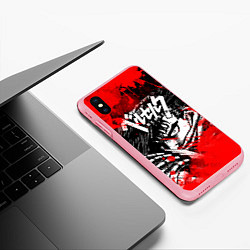 Чехол iPhone XS Max матовый БЕРСЕРК - BERSERK БРЫЗГИ, цвет: 3D-баблгам — фото 2