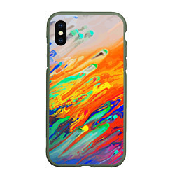 Чехол iPhone XS Max матовый Буйство красок Лето Riot of colors Summer