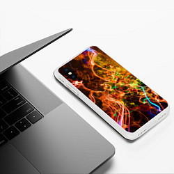 Чехол iPhone XS Max матовый Рождение новой звезды The birth of a new star, цвет: 3D-белый — фото 2