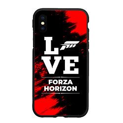 Чехол iPhone XS Max матовый Forza Horizon Love Классика, цвет: 3D-черный