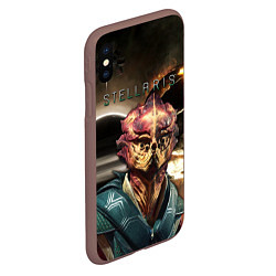 Чехол iPhone XS Max матовый STELLARIS СТЕЛЛАРИС, цвет: 3D-коричневый — фото 2