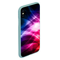 Чехол iPhone XS Max матовый Красочная абстрактная композиция Colorful abstract, цвет: 3D-мятный — фото 2