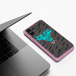 Чехол iPhone XS Max матовый CS GO СКИН USP, цвет: 3D-розовый — фото 2