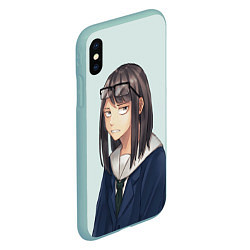 Чехол iPhone XS Max матовый Sweet Sayaka Руки прочь от кинокружка, цвет: 3D-мятный — фото 2