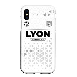 Чехол iPhone XS Max матовый Lyon Champions Униформа