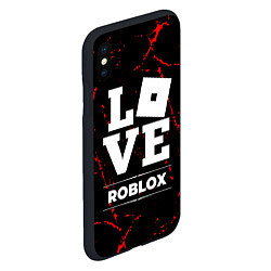 Чехол iPhone XS Max матовый Roblox Love Классика, цвет: 3D-черный — фото 2