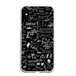 Чехол iPhone XS Max матовый XXXTENTACION LOGOBOMBING, цвет: 3D-белый