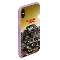 Чехол iPhone XS Max матовый Toyota Racing Development Desert Тойота в каменист, цвет: 3D-сиреневый — фото 2